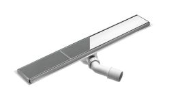 Odpływ liniowy podłogowy srebrny 100 cm - Odwracalny KOS_010D