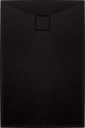 widok z g&oacute;ry Correo brodzik prostokątny 100x80 cm czarny KQR_N46B