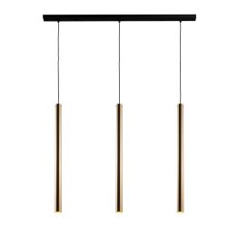Antigo Lampa wisząca Akadi 3 - Mosiądz polerowany-czarna (700 mm) 8885