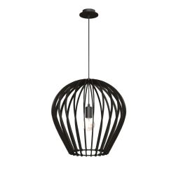 Antigo Lampa wisząca Bala - Czarna sklejka (460 mm) 5019