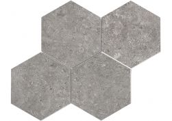 Malla Hexagono Limestone Gris 30x30 mozaika heksagonalna
