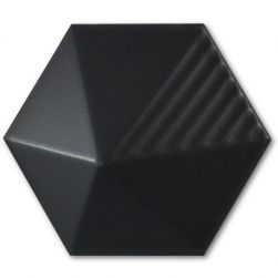 equipe hexagon na ściane połysk nowoczesna łazienki kafelki 3D czarne