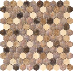 płytka dekoracyjna mozaiki na ścianę mozaiki na podłogę mozaiki do łazienki kuchni salonu szklana mozaika 29×30 mozaika z elementów prostokątnych, kwadratowych, heksagonalnych, szklanych, kamyków, kolorowych kwadratów patchworkowych