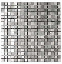 płytka dekoracyjna mozaiki na ścianę mozaiki na podłogę mozaiki do łazienki kuchni salonu szklana mozaika 30x30 srebrne mozaiki silver