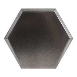 wow design metalizowane srebne heksagony płytki