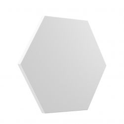 wow design biały heksagon