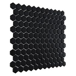 widok z boku Mini Hexagon Black 26x30 mozaika dekoracyjna