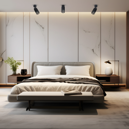 Sypialnia, oswietlenie nad ł&oacute;żkiem Vertical Black Spot 1xGU10
