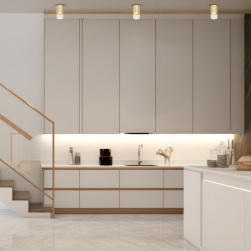 Kuchnia lampa gł&oacute;wnym oświetleniem Oprawa Ricky Downlight Złoty 1xGU10 ML0688