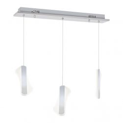 LAMPA WISZĄCA SASH 3x8W LED BIAŁA stylowa Milagro