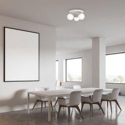 Lampa sufitowa Sfera wood 3xE14 minimalistyczna milagro