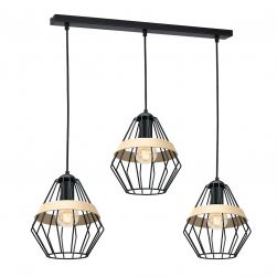 Czarna lampa wisząca