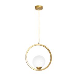 Złota lampa wisząca