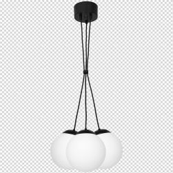 Lampa wisząca Lima black 3xE14 minimalistyczna milagro