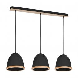 Lampa wisząca STUDIO BLACK 3xE27 nietuzinkowa Milagro
