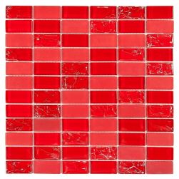Dunin czerwona mozaika na ściane podłoge mozaika do łazineki 30x30