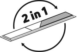 naklejka Deante Odpływ liniowy podłogowy srebrny 100 cm - Odwracalny KOS_010D