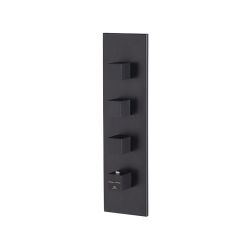 Oxo bateria wannowo-prysznicowa termostatyczna podtynkowa 3-drożna czarny mat 100282679