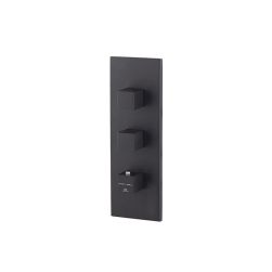 Oxo bateria wannowo-prysznicowa termostatyczna podtynkowa czarny mat 100282720