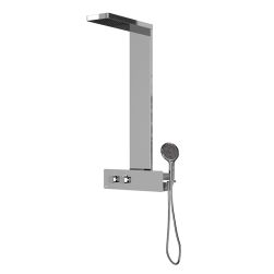 Oxo zestaw prysznicowy termostatyczny z deszczownicą inox lustro 100333800