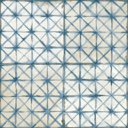 Płytka patchwork wzór geometryczny gwiaździsty niebieski