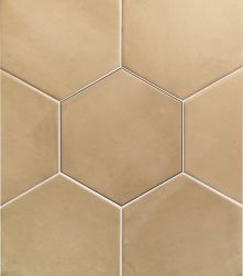 kompozycja Fayenza Hexagon Clay Straw 17,5x20,2 płytka heksagonalna