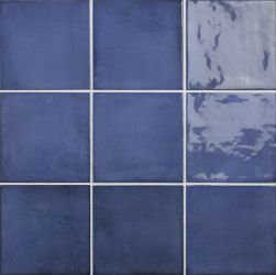 kompozycja Fayenza Blue 12,3x12,3 cegiełka ścienna
