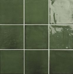 kompozycja Fayenza Green 12,3x12,3 cegiełka ścienna