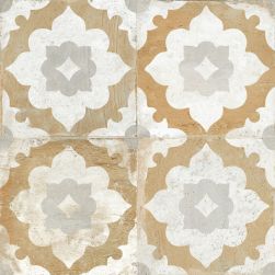 Płytka patchwork wzory kwiatowe odcienie beżu, bieli i szarości