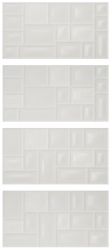 fanal białe płytki dekoracyjne na ściane z połyskiem 30x60  Iris Nacar Mosaico C 32,5x60