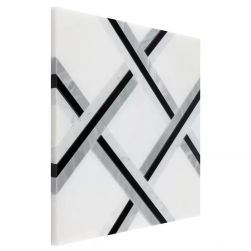 Manorial Pure White Quadron 30x30 mozaika dekoracyjna widok z boku
