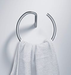 ręcznik zawieszony na Deante Silia Wieszak na ręcznik ścienny okrągły chrom ADI_0611