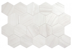 Lithos White 11,6x10,1 płytki heksagonalne