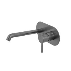 Rondo bateria umywalkowa podtynkowa szczotkowany tytan 100345138
