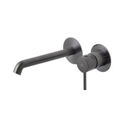 Rondo bateria umywalkowa podtynkowa szczotkowany tytan 100345146