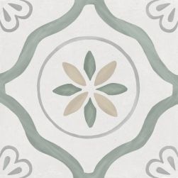 Sirocco Green Petals 22,3x22,3 płytka patchworkowa wzór 4