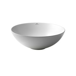 Slender umywalka nablatowa okrągła 40 cm biały mat 100255721