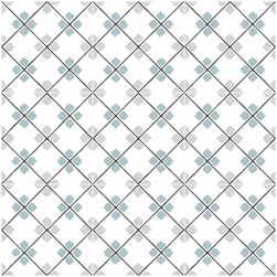 kompozycja płytek dekoracyjnych Peronda/Harmony Tanger Silver Romb 12,3x12,3