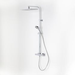 Tec Square zestaw prysznicowy z deszczownicą chrom 100220151