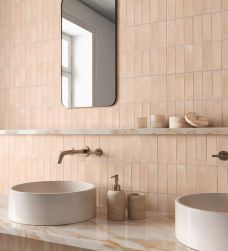 Płytki ścienne pomarańczowe matowe cegiełki w kształcie płytki prostokątnej