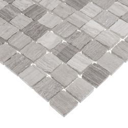 zbliżenie na Woodstone Grey Bend 32 30,5x30,5 mozaika dekoracyjna