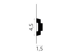 wymiary Listwa ścienna dekoracyjna PolyForce MD317 4,5x200 cm