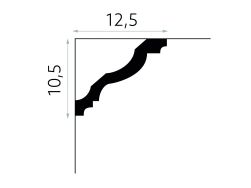 wymiary Listwa sufitowa gzyms ProFoam MDB158 10,5x200 cm
