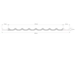 wymiary Mardom Lewe zakończenie panela ściennego Premium 3D WP002LP Duna 270 cm