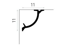 wymiary Mardom Listwa maskująca karnisz PolyForce QL027 11x200 cm