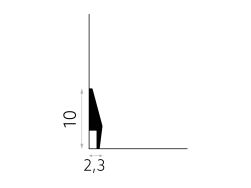 wymiary Mardom Listwa przypodłogowa cok&oacute;ł PolyForce Premium MD016P 10x200 cm