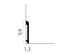 wymiary Mardom Listwa przypodłogowa cok&oacute;ł PolyForce Premium MD236P 9,9x200 cm