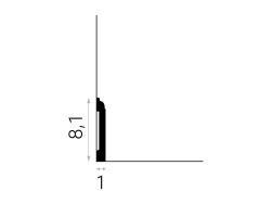 wymiary Mardom Listwa przypodłogowa cok&oacute;ł PolyForce Premium MD258P 8,1x200 cm