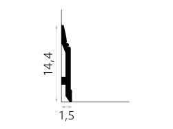 wymiary Mardom Listwa przypodłogowa cok&oacute;ł PolyForce Premium MD361P 14,4x200 cm