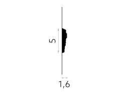 wymiary Mardom Listwa ścienna dekoracyjna PolyForce MDC255 5x200 cm